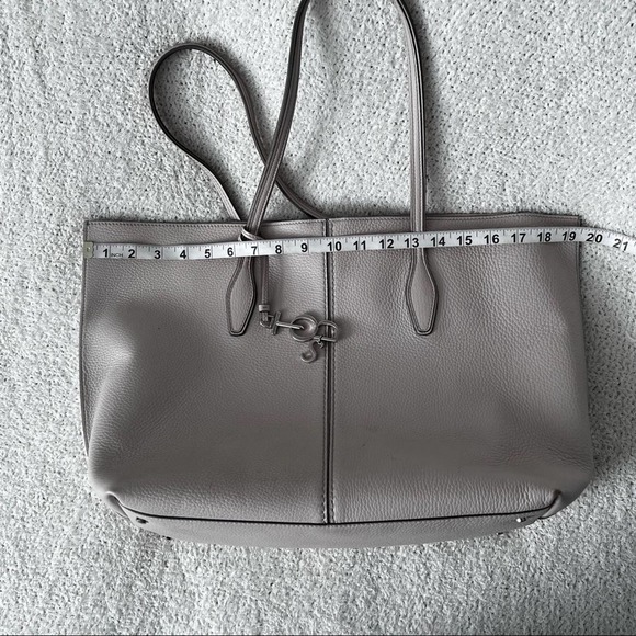 Tods Joy Tote Bag Large Purse Light nude pink beige leather - fair condition - Picture 10 of 16